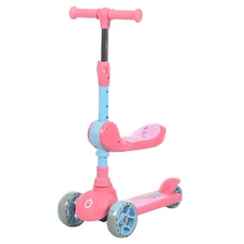 Детский самокат 3 в 1 iTrike JR3-174-P розовый беговел